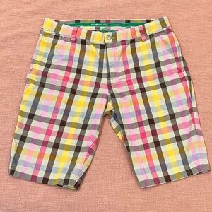Alberto Golf Pants Men's Plaid W35L11 Shorts